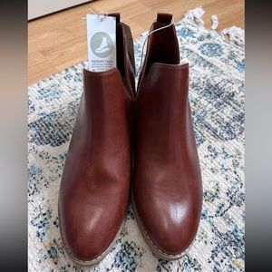 SIZE 10 BROWN ANKLE BOOTS